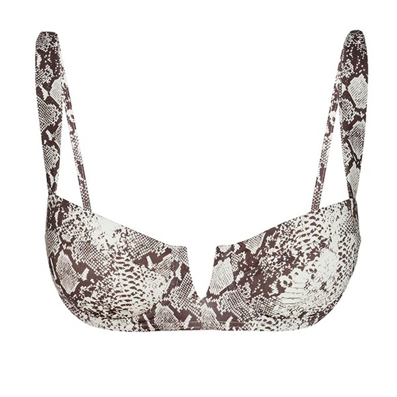 Monday Swimwear Bikini Set Clovelly Top and Isla Mujeres Bottoms - New Snake - Picture 1 of 6